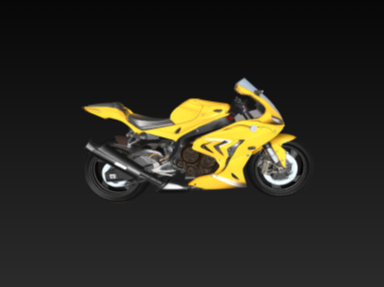 Yellow Track Motorcycle