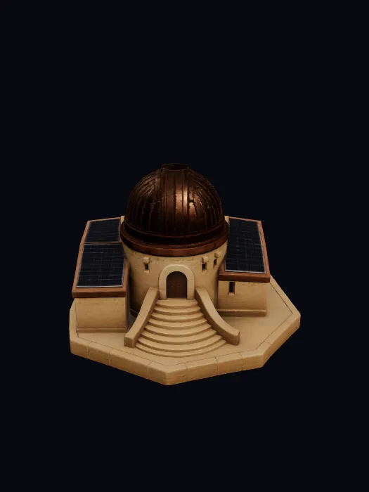 Sunwatch 3D model generated from concept art