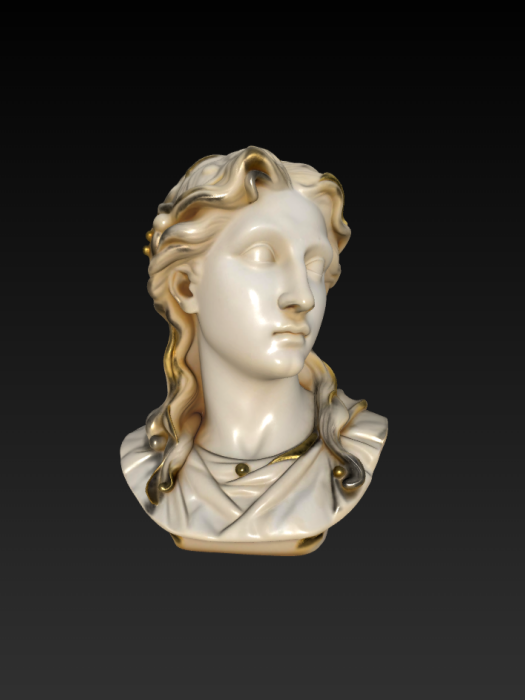Gilded Ivory Bust